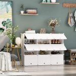 Meuble  chaussures portable 5 etagre 30 paires de chaussures pour talons bottes pantoufles 120x30x90cm ...