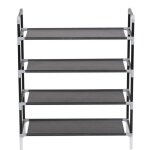 Meuble  chaussures - range - chaussures armoire  chaussures avec 4 tagres mtal et tissu non tiss ...