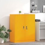 Meuble classeur - meuble dossier suspendu - meuble rayonnage vidaxl armoire de rangement jaune moutarde ...