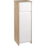 Kleankin - armoire de salle de bain - mdf - 32. 6x30x90cm - blanc Kleankin - armoire de salle de bain - mdf - 32. 6x30x90cm - blanc