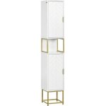Kleankin - meuble salle de bain - mdf - 30x30x170. 7cm - blanc Kleankin - meuble salle de bain - mdf - 30x30x170. 7cm - blanc