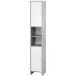 Kleankin - armoire de salle de bain - panneaux de particules - 30x30x180cm - multicolore