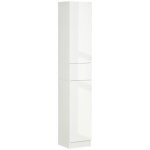 Meuble colonne salle de bain 2 portes 3 tagres tiroir faade blanc laqu
