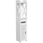 Meuble colonne de salle de bain armoire haute meuble rangementarmoire de salle de baincolonnes salle ...