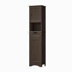 Meuble colonne de salle de bain - bealife - ap13 - 1 tiroir - 2 portes - tagres rglables