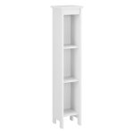 Meuble colonne pour salle de bain meuble de rangement avec 3 compartiments de stockage ouverts
