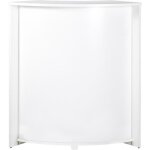 Meuble comptoir bar - blanc - 96 cm - 2 tablettes réglables - Éco - conçu - fabriqué en france Meuble comptoir bar - blanc - 96 cm - 2 tablettes réglables - Éco - conçu - fabriqué en france