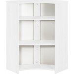 Meuble comptoir bar 96 cm blanc 3 niches - manhattan 508 - l 96. 7 x l 44. 9 x h 104. 8 cm Meuble comptoir bar 96 cm blanc 3 niches - manhattan 508 - l 96. 7 x l 44. 9 x h 104. 8 cm