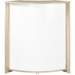 Meuble - comptoir bar chêne 3 niches 967 x 1048 x 449 cm - blanc - l 96. 7 x l 44. 9 x h 104. 8 cm Meuble - comptoir bar chêne 3 niches 967 x 1048 x 449 cm - blanc - l 96. 7 x l 44. 9 x h 104. 8 cm