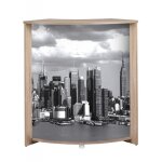 Meuble - comptoir bar chne 3 niches 967 x 1048 x 449 cm - manhattan 508 - l 96. 7 x l 44. 9 x h 104. ...