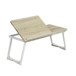 Meubles cosy table de lit / support ordinateur pc pliable en bois et métal blanc - mamie Meubles cosy table de lit / support ordinateur pc pliable en bois et métal blanc - mamie