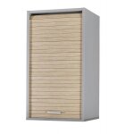 Meuble cuisine alu rideau ch�ne noir ou blanc 2 tablettes l 40 h 72 p 35 cm - ch�ne naturel - l 40 x ...