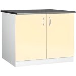 Meuble cuisine bas 120 cm 2 portes oxane crème Meuble cuisine bas 120 cm 2 portes oxane crème
