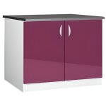 Meuble cuisine bas 120 cm sous vier oxane