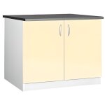 Meuble cuisine bas 120 cm sous vier oxane crme