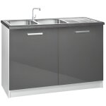 Meuble cuisine bas 120 cm sous évier tara Meuble cuisine bas 120 cm sous évier tara