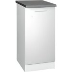 Meuble cuisine bas 40 cm 1 porte tara blanc