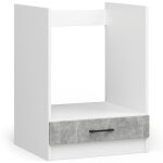 Meuble de cuisine bas / armoire de four akord s60  four oliwia modulable blanc 60 cm 1 porte couleur ...