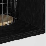 Meuble de cuisine bas - wiens - riga - ch�ne noir - 20x445x815 cm - 4 �tag�res - bois ding�nierie