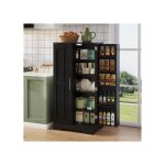 Meuble cuisine - buffet colonne bas - 120x60x40 cm - armoire de cuisine avec capteur led� 5 niveaux et ...