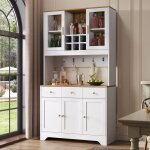 Meuble de cuisine cinq portes trois tiroirs avec compartiment � vin adapt�e aux salles � manger armoire ...