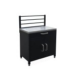 Cuisine extrieure acier 1 tiroir 1 porte + grille de suspension l80cm grimaud