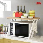 Meuble de cuisine gol - rangement pour four micro - ondes etagere en acier blanc Meuble de cuisine gol - rangement pour four micro - ondes etagere en acier blanc