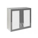 Meuble cuisine haut 80 cm 2 portes vitrées oxane Meuble cuisine haut 80 cm 2 portes vitrées oxane