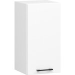 Meuble de cuisine haut akord w30 oliwia modulable blanc 30 cm 1 porte faade blanche 2 tagres 30x30x58 ...