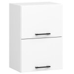Meuble de cuisine haut akord w40 oliwia g2 modulable blanc 40 cm 2 portes faade blanche 2 tagres 40x30x58 ...