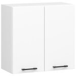 Meuble de cuisine haut akord w60 oliwia modulable blanc 60 cm 2 portes faade blanche 2 tagres 60x30x58 ...