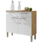 Buffet bas 2 portes 2 tiroirs chêne et blanc 2 niches larg 909 h 86 p 363 cm - l 90. 9 x l 36. 3 x h ... Buffet bas 2 portes 2 tiroirs chêne et blanc 2 niches larg 909 h 86 p 363 cm - l 90. 9 x l 36. 3 x h ...