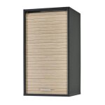 Meuble cuisine noir bicolore 40 cm h 72 cm - ch�ne naturel - l 40 x l 35 x h 72 cm