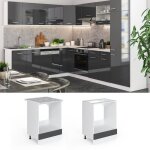 Meuble pour four r - line 60cm sans pt anthracite haute brillance blanc vicco Meuble pour four r - line 60cm sans pt anthracite haute brillance blanc vicco