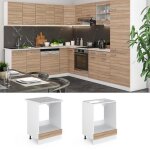 Meuble pour four r - line 60cm sans pt sonoma blanc vicco Meuble pour four r - line 60cm sans pt sonoma blanc vicco