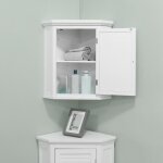 Meuble dangle bas de rangement salle de bain teamson homeblanc 57 x 38 x 61