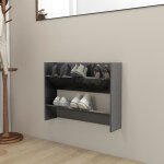 Meuble déco - armoire à chaussures murale - range - chaussures gris brillant 80x18x60 cm aggloméré sg14238 ... Meuble déco - armoire à chaussures murale - range - chaussures gris brillant 80x18x60 cm aggloméré sg14238 ...