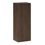 Meuble demi colonne de salle de bain suspendu terra villa noyer fonc� 30 x 80 cm