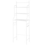 Meuble dessus wc blanc etagre de salle de bain 165 * 55 * 26cm