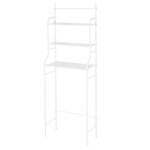 Meuble dessus wc / lave - linge l. 55 x l. 26 x h. 165 cm - 3 couches des tagres