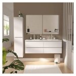 Ensemble meuble double vasque sorrento 120cm avec plan c�ramique