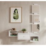 Meuble dentrée 1 tiroir avec miroir console dentrée finition en couleur blanc mate l 995 x p 22 x h 145 ... Meuble dentrée 1 tiroir avec miroir console dentrée finition en couleur blanc mate l 995 x p 22 x h 145 ...
