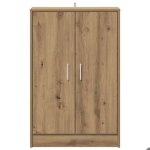 Meuble entr�e brun - lemon� armoire � chaussures - bonne ventilation - ch�ne artisanal - bois ding�nierie ...