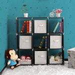 Meuble escalier 9 compartiments meuble de rangement pour salon chambre