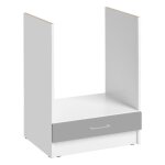Meuble pour four encastrable eco gris brillant l 60 cm - cuisineandcie
