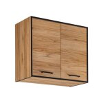 Meuble haut de cuisine carballo - naturel / noir - l 80 x h 72 cm