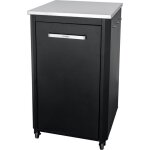 Meuble haut pour four � pizza - cozze - 60 cm - acier inoxydable - 1 porte + 6 crochets pour ustensile ...