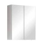 Meuble haut de salle de bain - sofia - miroir int�gr� - �clairage led - �tag�res r�glables