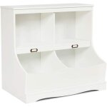 Meuble  jouets pour enfant meuble de rangement multifonctionnel avec 4 compartiments pour salle de jeuxchambr ...