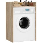 Meuble pour lave - linge akord fin ch�ne sonoma 64 cm 1 �tag�re 64x50x98 cm